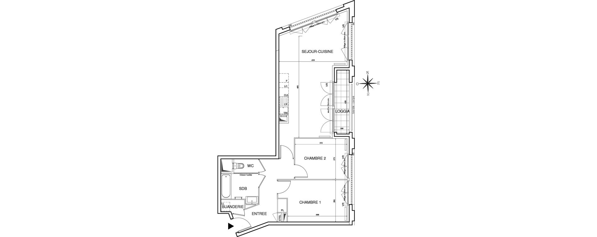Appartement T3 de 69,92 m2 &agrave; Bobigny Centre