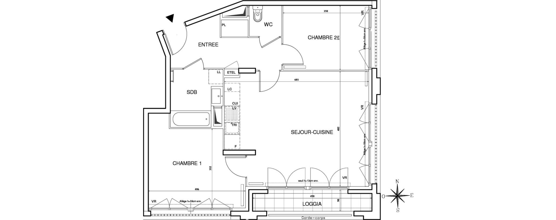 Appartement T3 de 65,01 m2 &agrave; Bobigny Centre