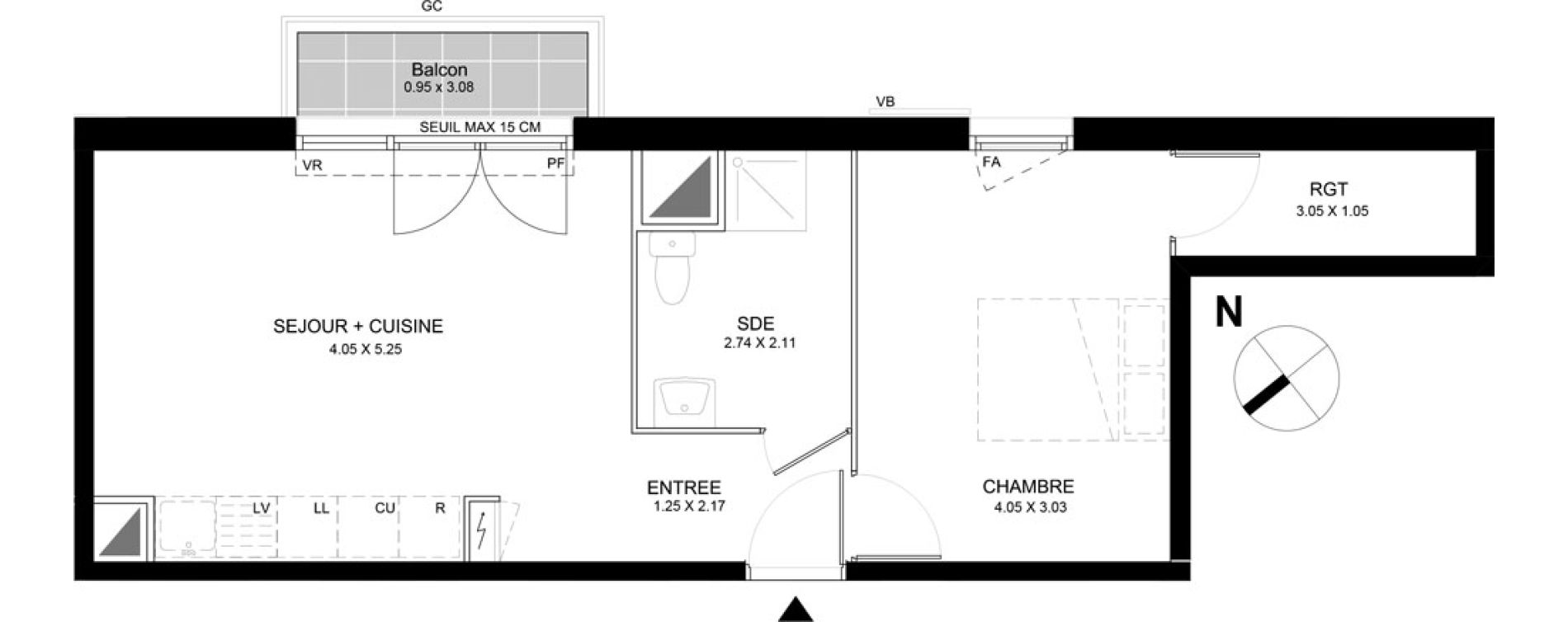 Appartement T2 de 44,60 m2 &agrave; Bobigny Centre