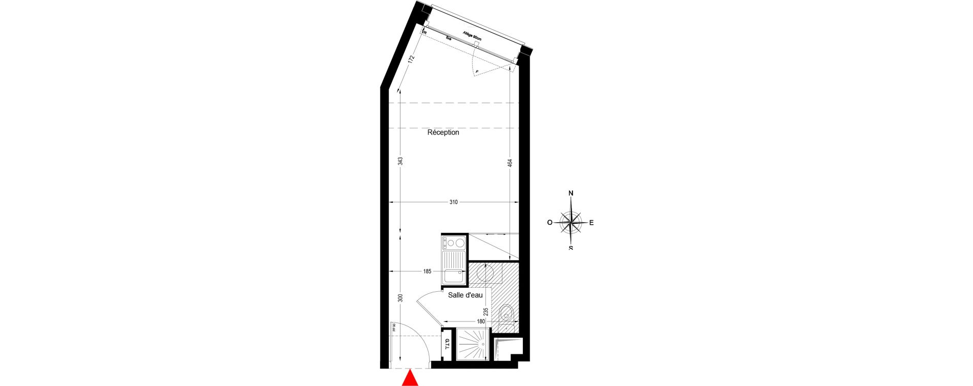 Studio de 22,23 m2 &agrave; Bobigny &eacute;cocit&eacute;