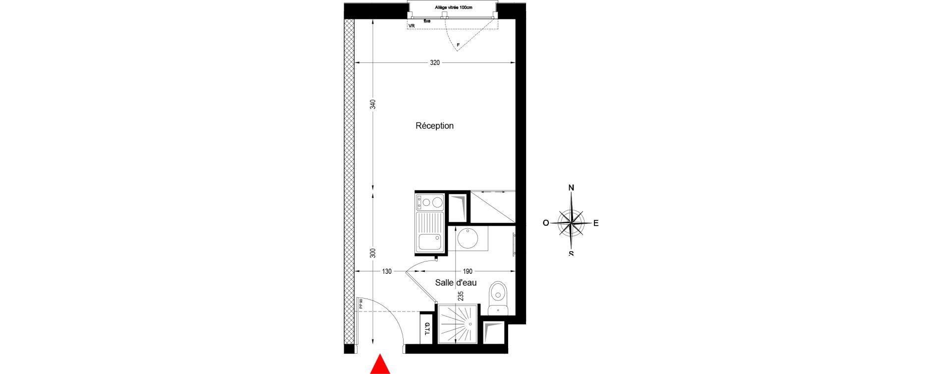 Studio de 19,44 m2 &agrave; Bobigny &eacute;cocit&eacute;