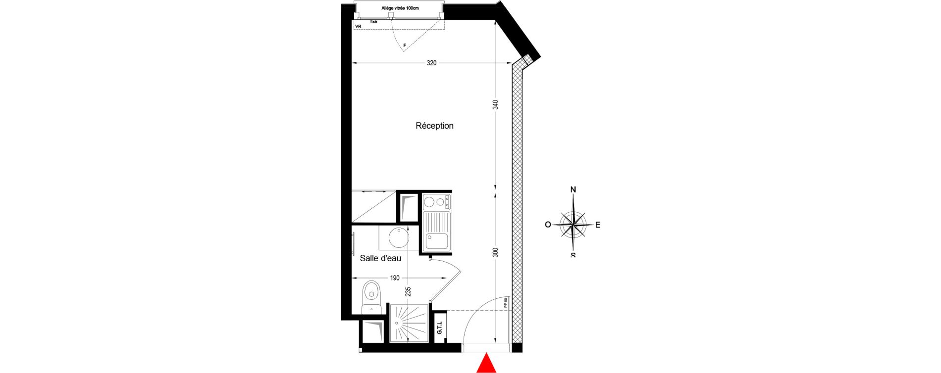 Studio de 19,41 m2 &agrave; Bobigny &eacute;cocit&eacute;