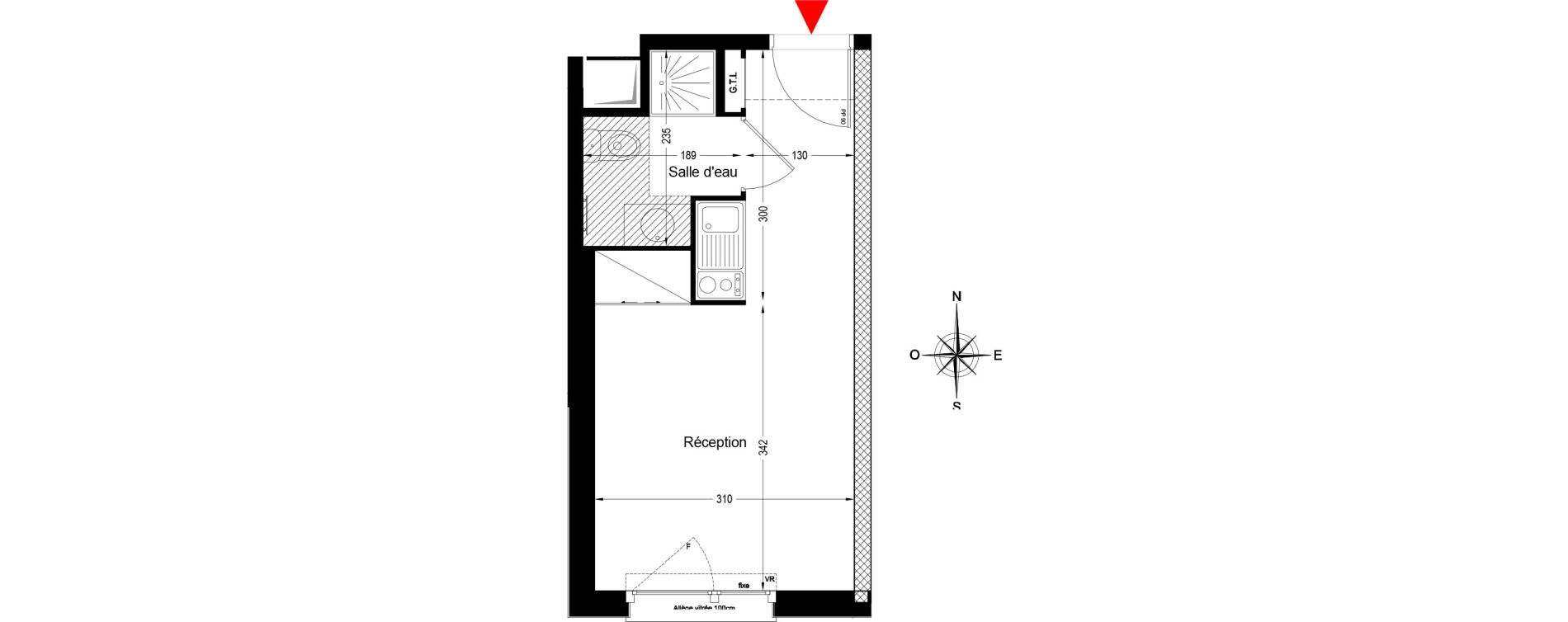 Studio de 19,24 m2 &agrave; Bobigny &eacute;cocit&eacute;