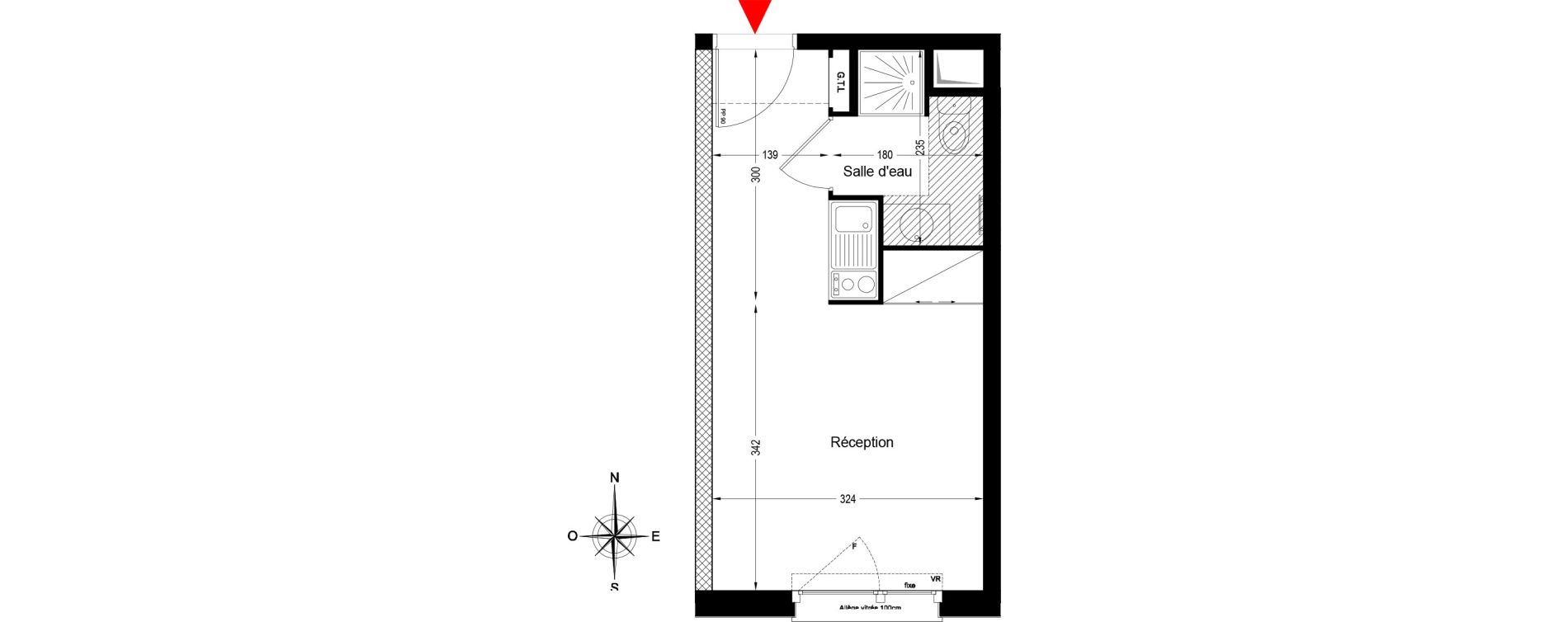 Appartement T1 de 20,03 m2 &agrave; Bobigny &eacute;cocit&eacute;