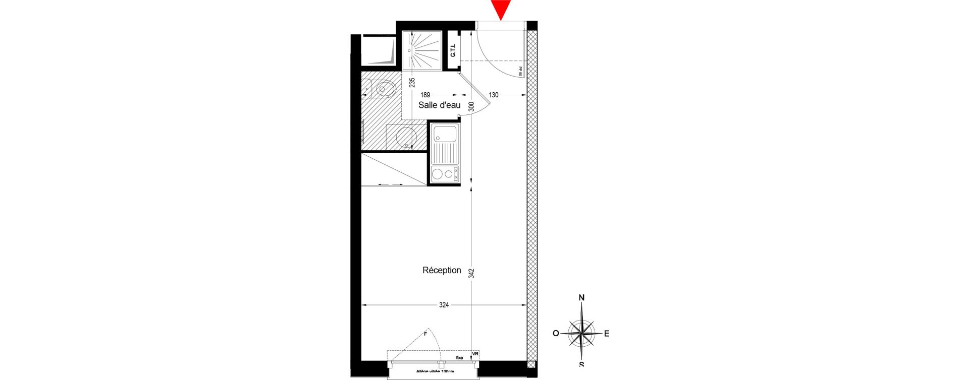Appartement T1 de 19,81 m2 &agrave; Bobigny &eacute;cocit&eacute;