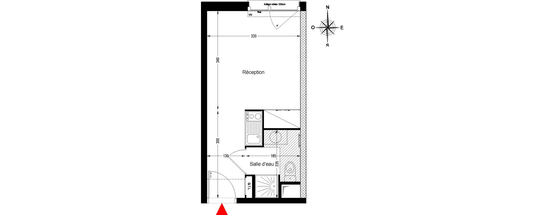 Appartement T1 de 19,69 m2 &agrave; Bobigny &eacute;cocit&eacute;