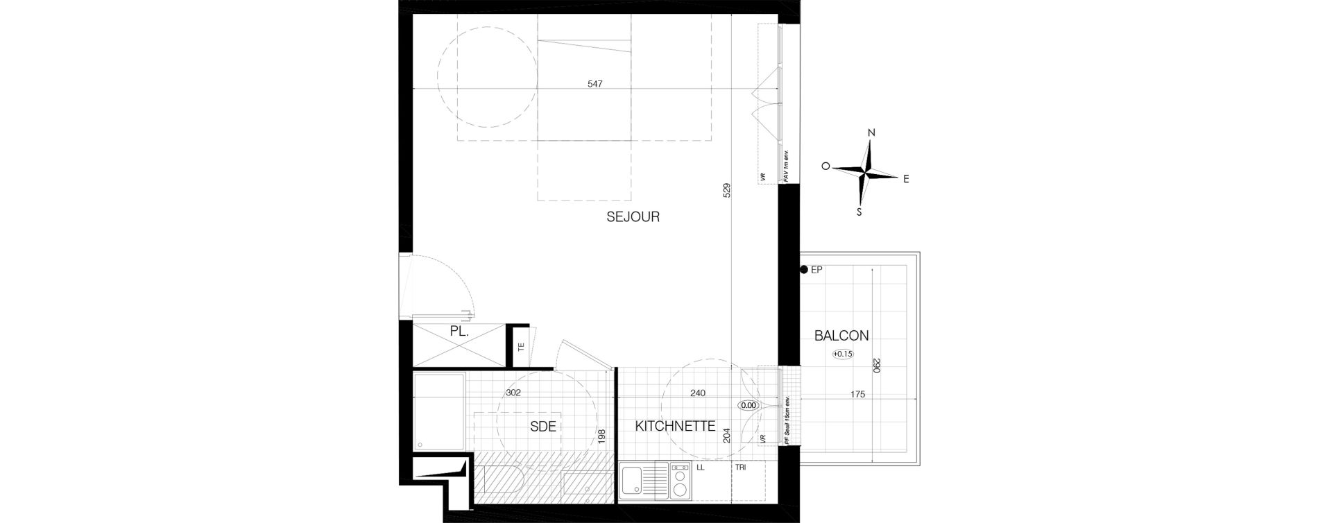 Appartement T1 de 38,90 m2 &agrave; Bobigny &eacute;cocit&eacute;