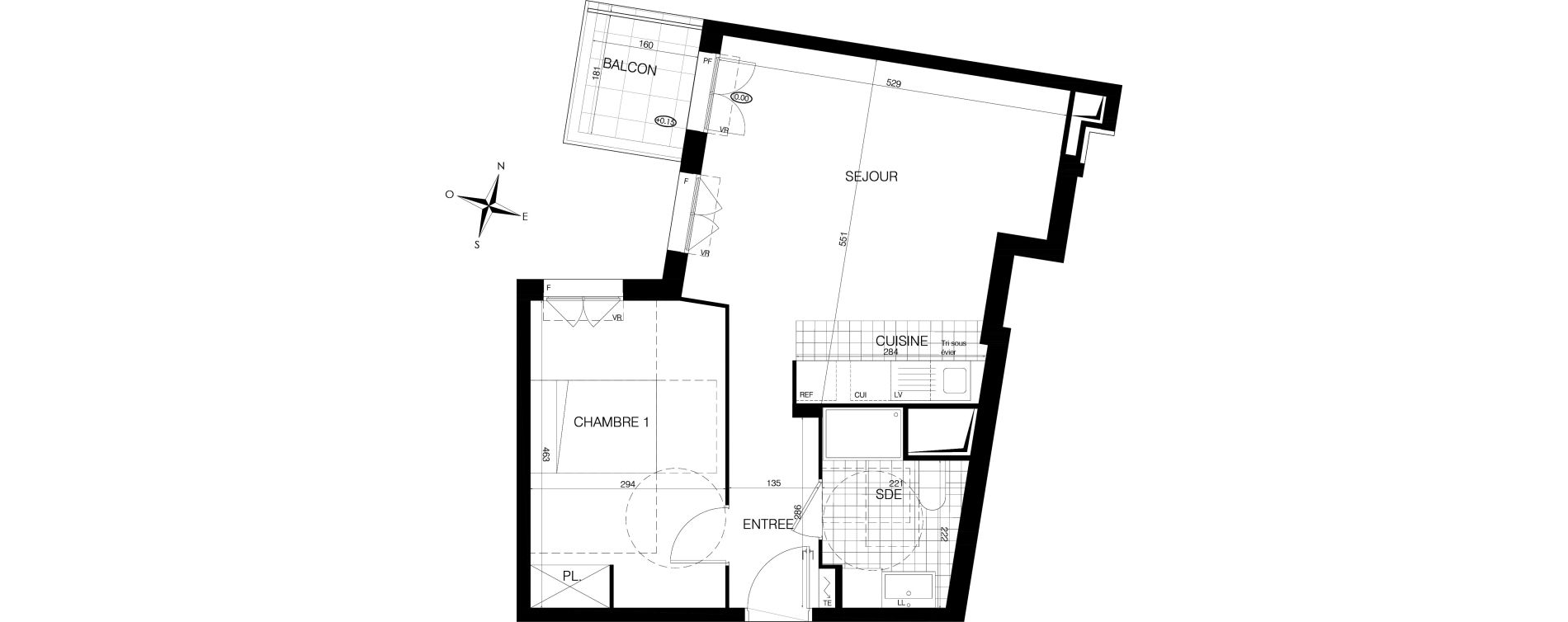 Appartement T2 de 47,30 m2 &agrave; Bobigny &eacute;cocit&eacute;