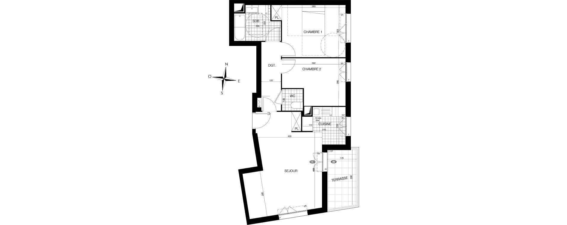 Appartement T3 de 65,60 m2 &agrave; Bobigny &eacute;cocit&eacute;