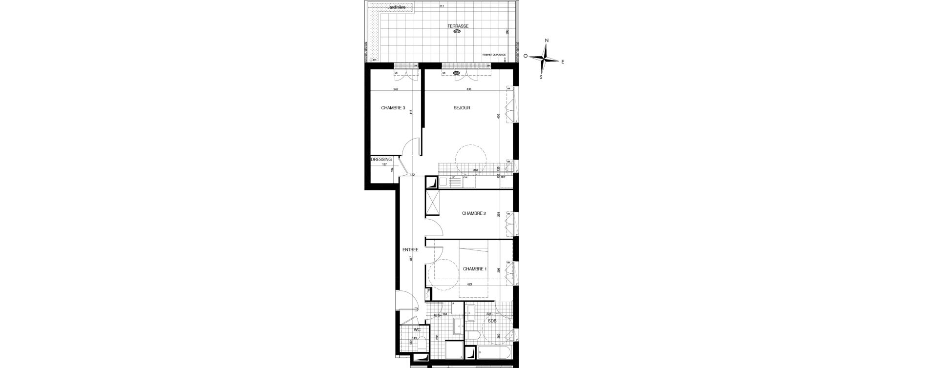 Appartement T4 de 82,00 m2 &agrave; Bobigny &eacute;cocit&eacute;