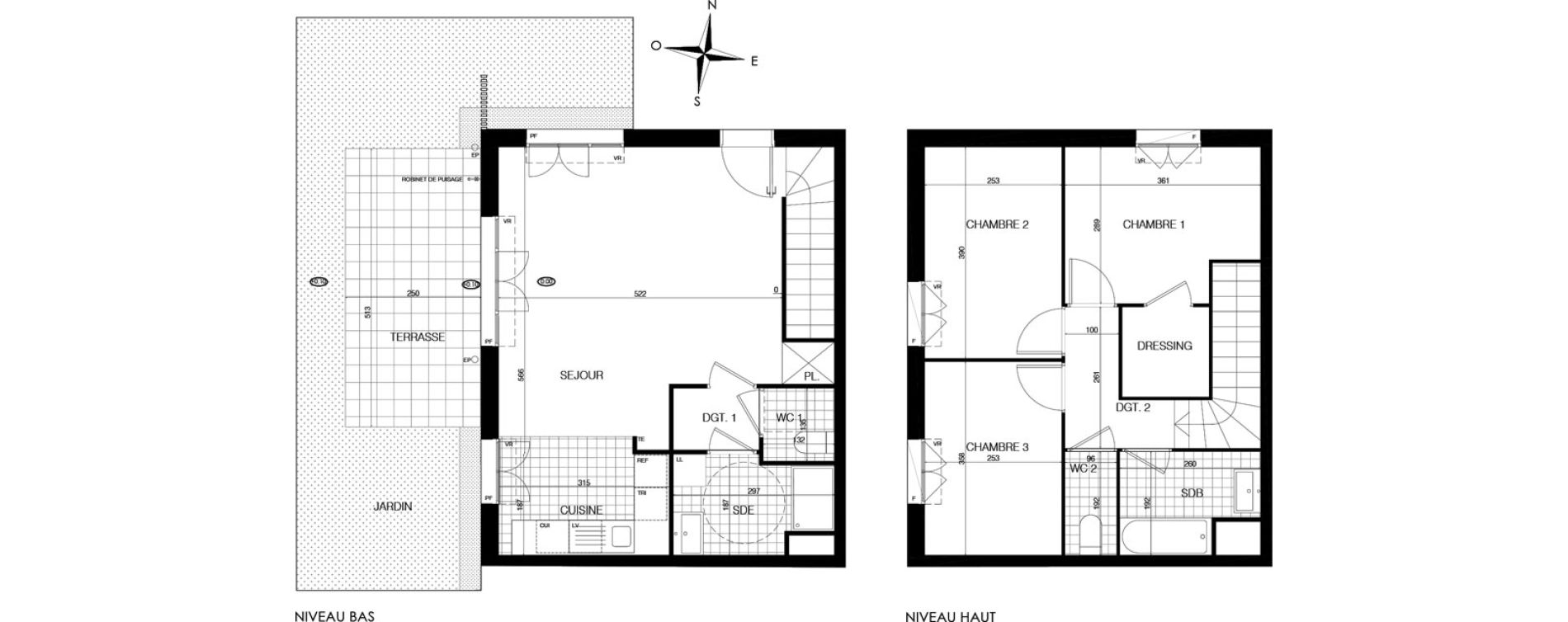 Duplex T4 de 82,90 m2 &agrave; Bobigny &eacute;cocit&eacute;