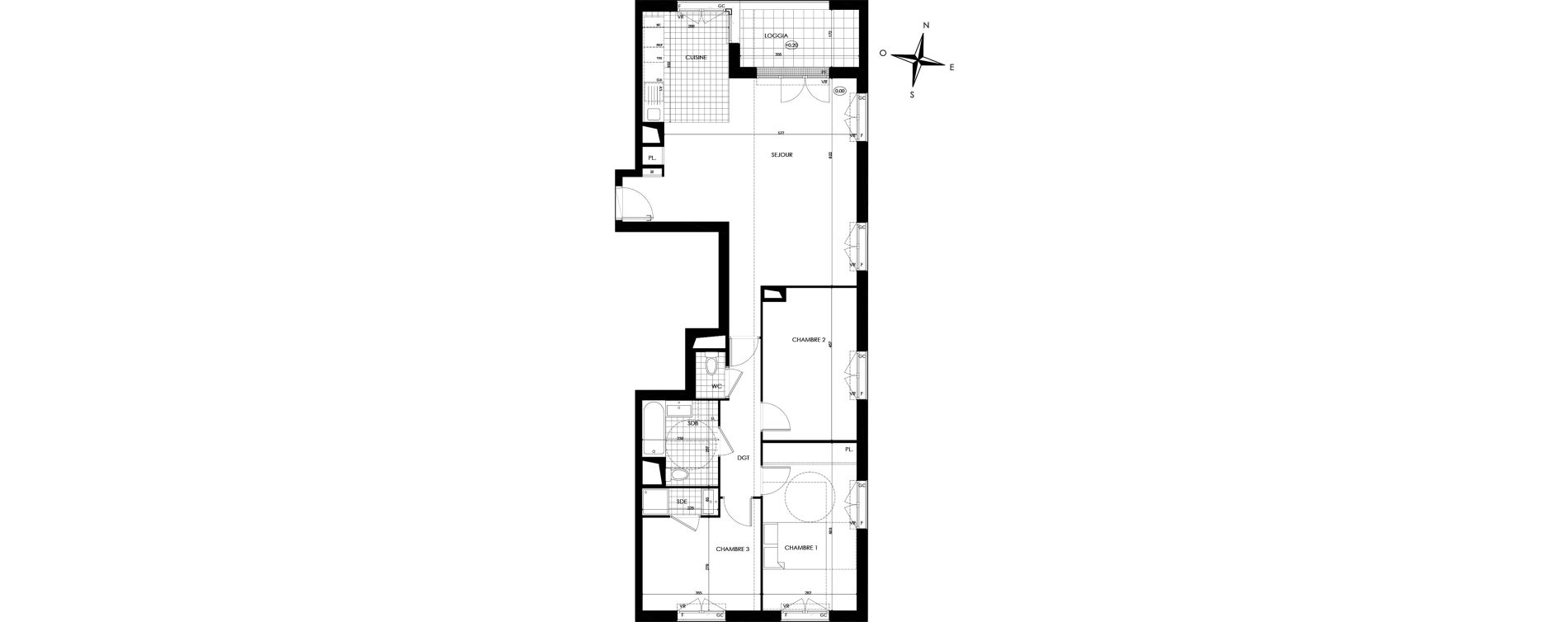 Appartement T4 de 92,75 m2 &agrave; Bobigny &eacute;cocit&eacute;