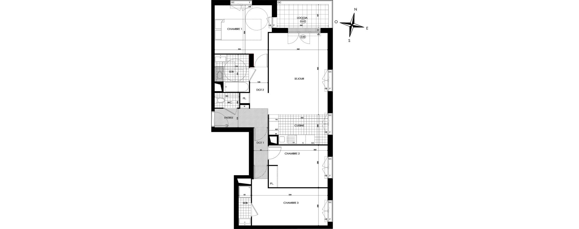 Appartement T4 de 86,36 m2 &agrave; Bobigny &eacute;cocit&eacute;