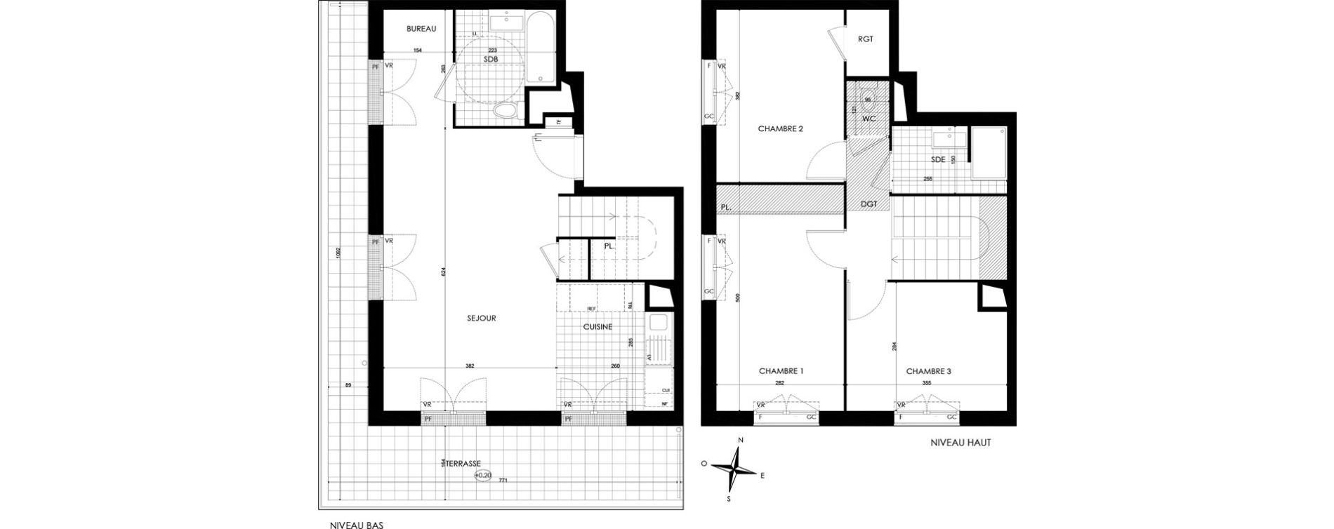 Duplex T4 de 85,03 m2 &agrave; Bobigny &eacute;cocit&eacute;