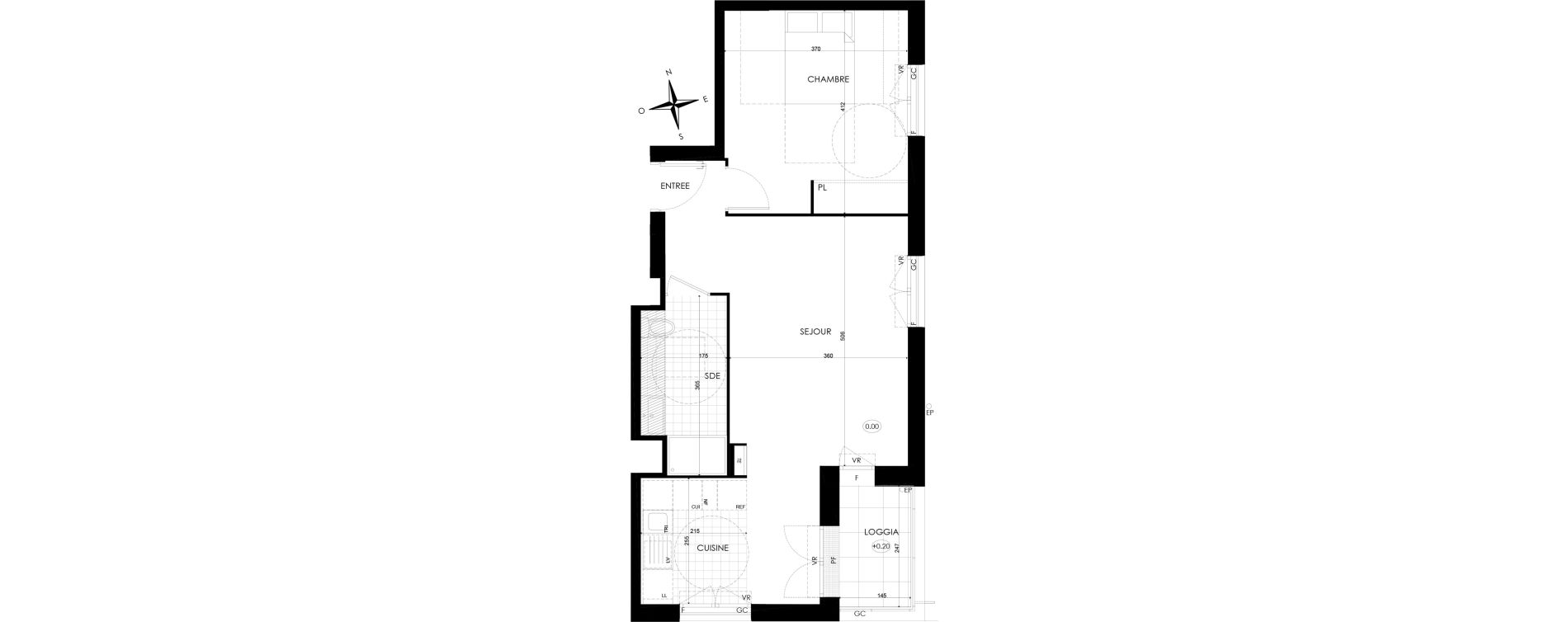 Appartement T2 de 52,23 m2 &agrave; Bobigny &eacute;cocit&eacute;