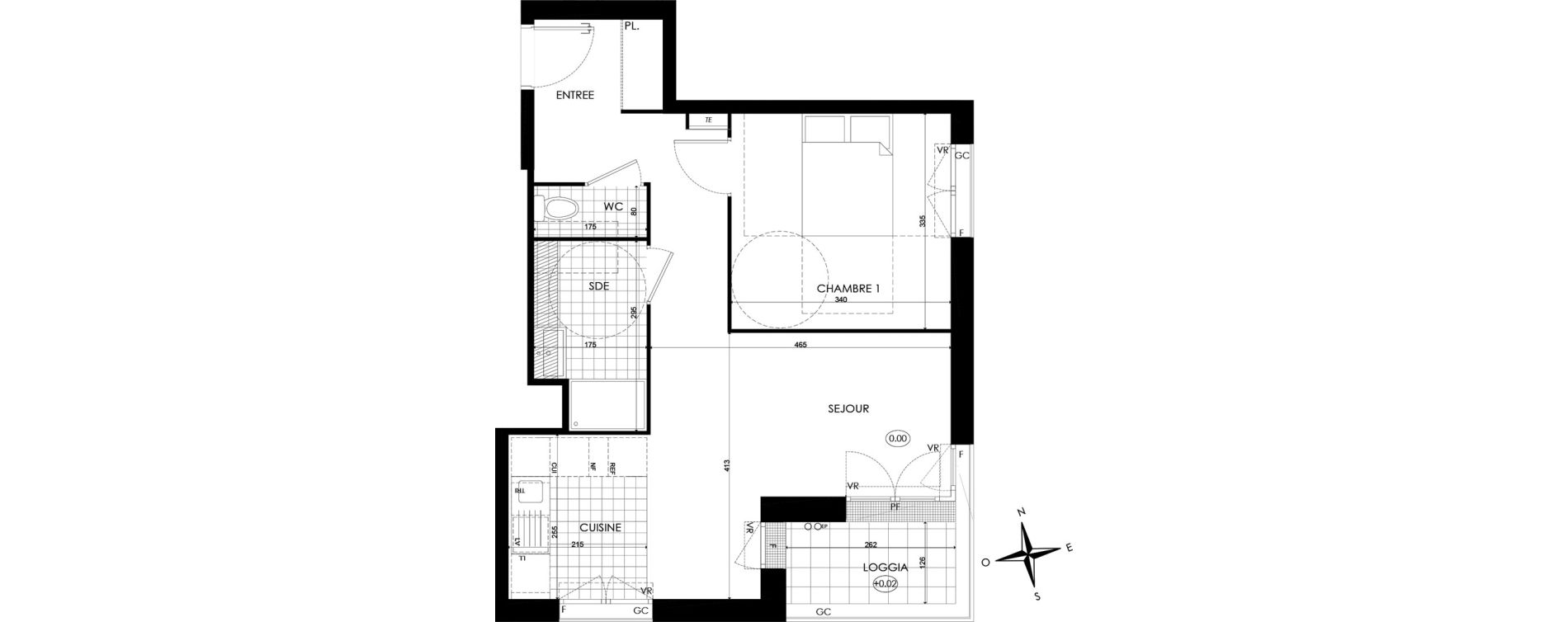 Appartement T2 de 46,35 m2 &agrave; Bobigny &eacute;cocit&eacute;