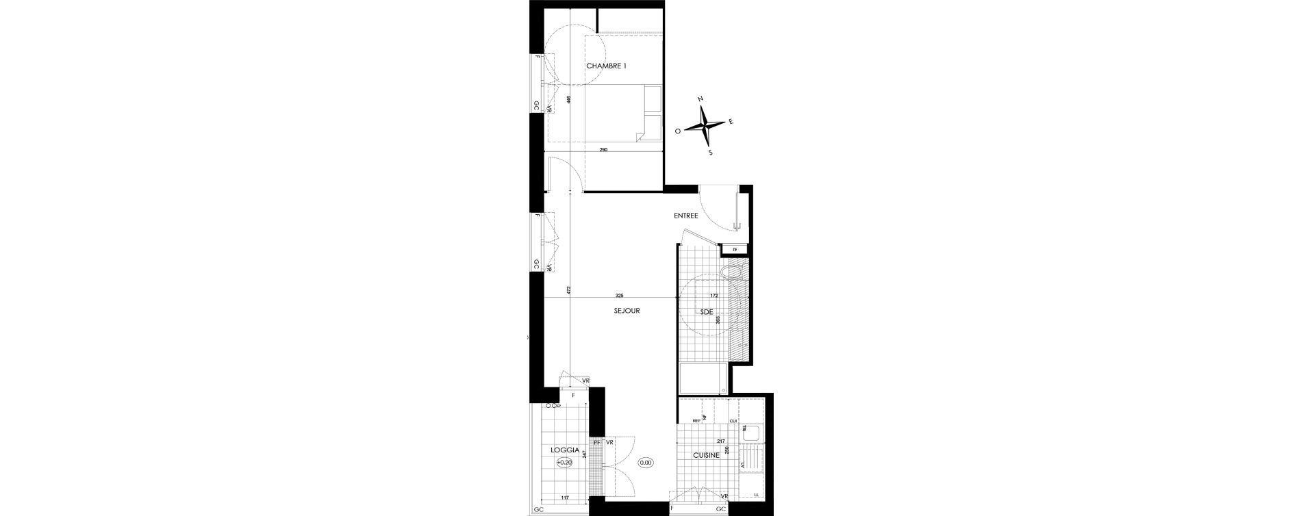 Appartement T2 de 46,36 m2 &agrave; Bobigny &eacute;cocit&eacute;