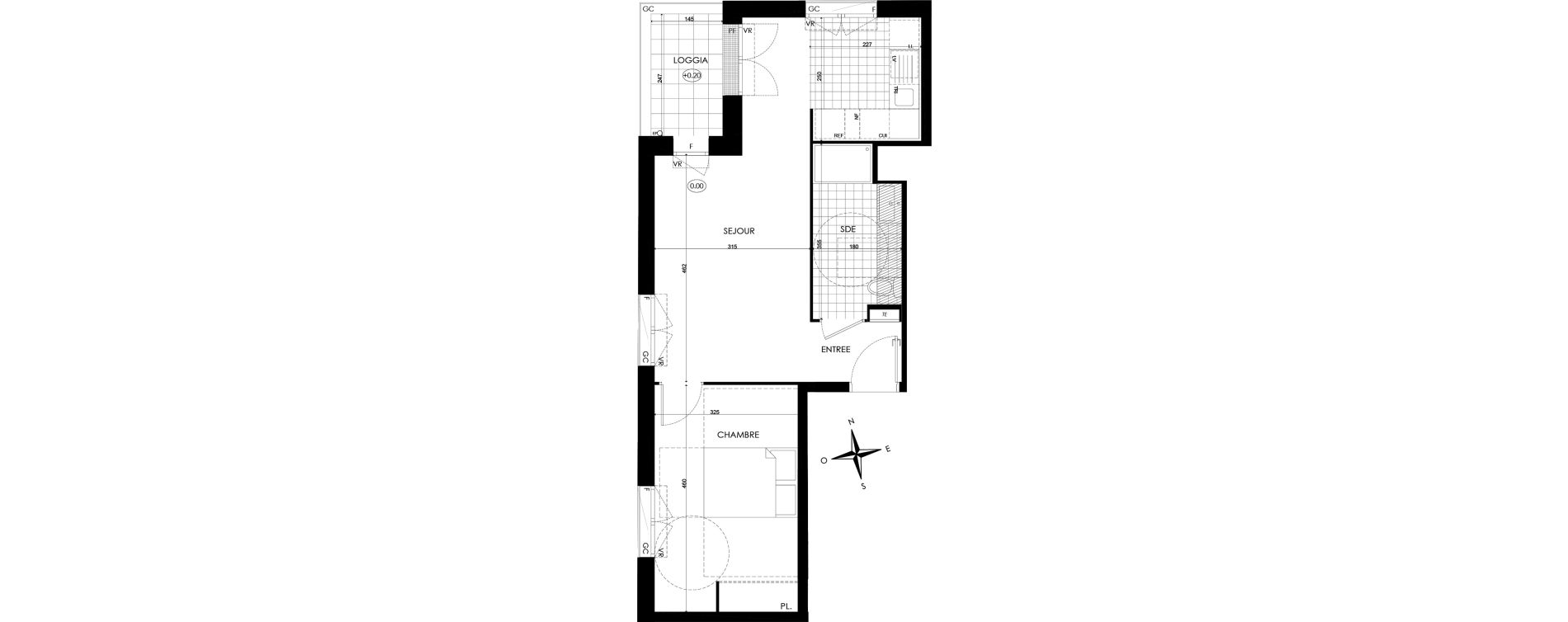 Appartement T2 de 45,14 m2 &agrave; Bobigny &eacute;cocit&eacute;