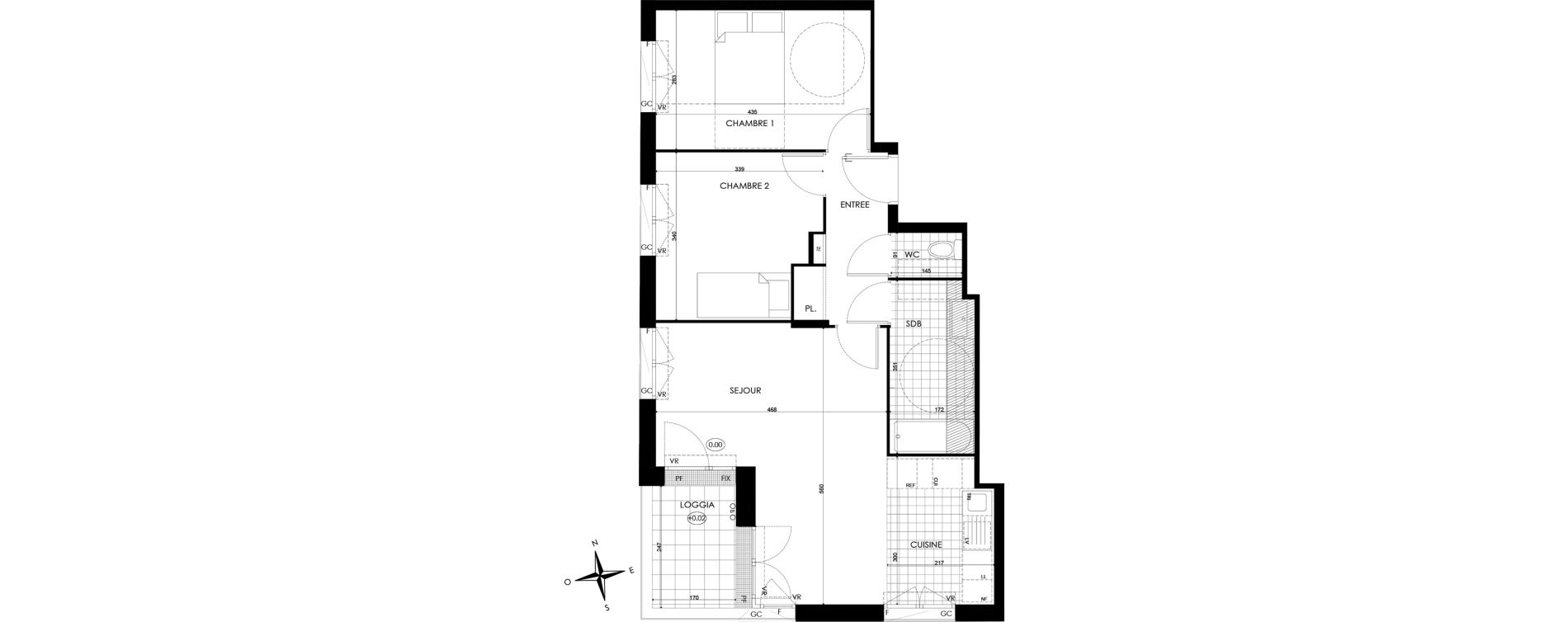 Appartement T3 de 62,34 m2 &agrave; Bobigny &eacute;cocit&eacute;