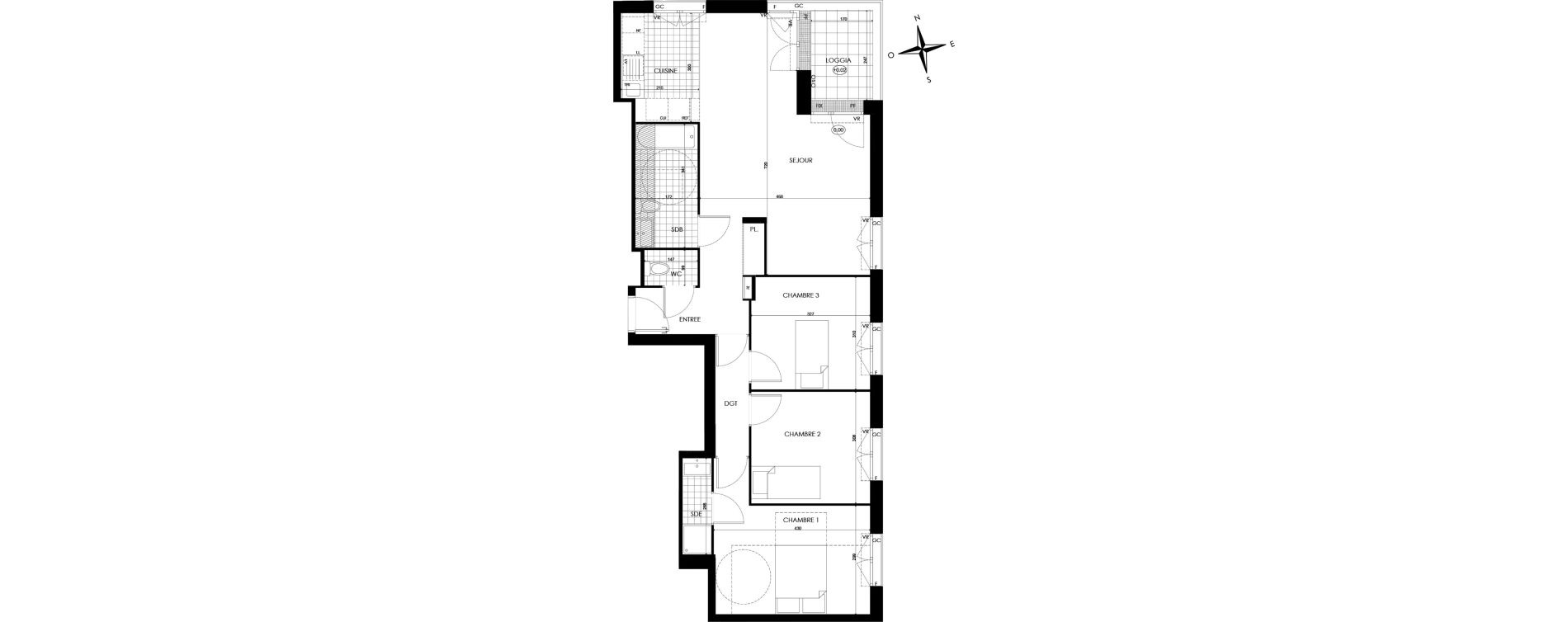 Appartement T4 de 85,18 m2 &agrave; Bobigny &eacute;cocit&eacute;