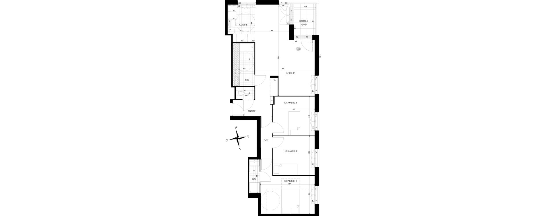 Appartement T4 de 85,36 m2 &agrave; Bobigny &eacute;cocit&eacute;