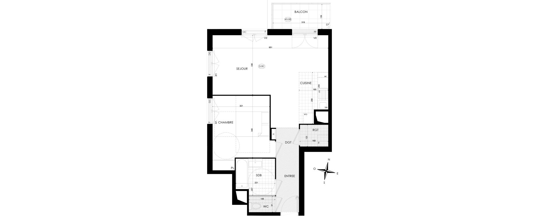 Appartement T2 de 52,96 m2 &agrave; Bobigny &eacute;cocit&eacute;