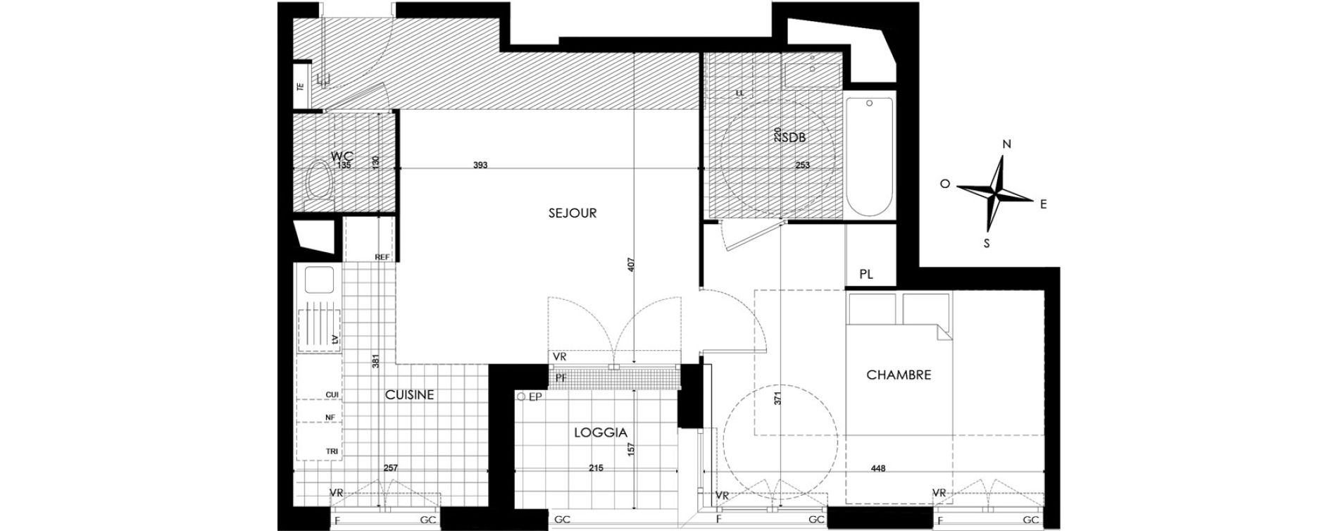 Appartement T2 de 47,15 m2 &agrave; Bobigny &eacute;cocit&eacute;