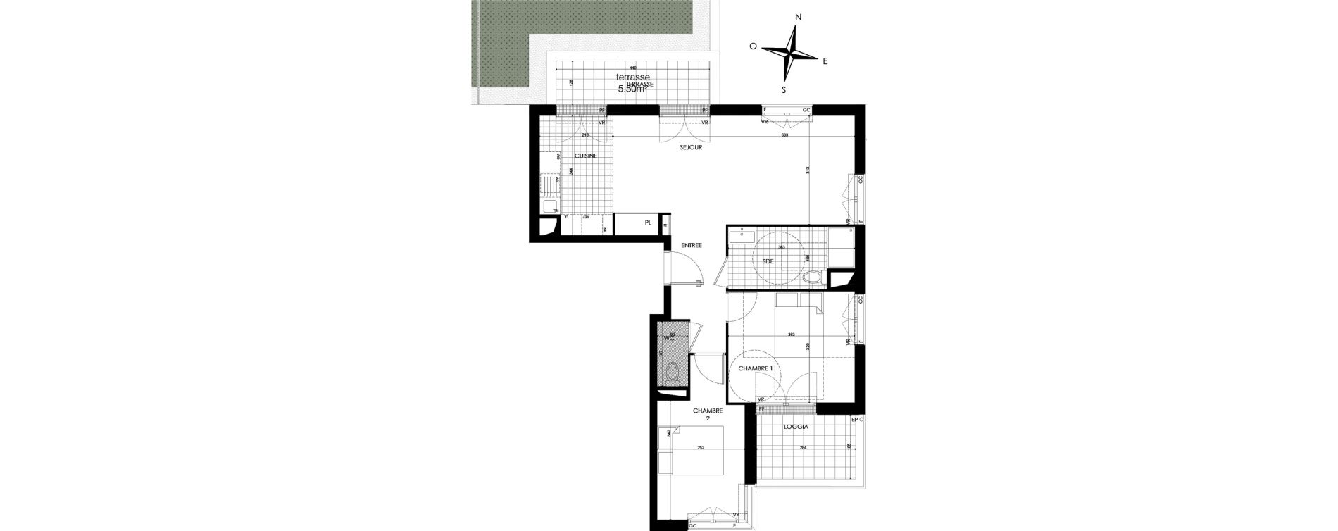 Appartement T3 de 62,40 m2 &agrave; Bobigny &eacute;cocit&eacute;