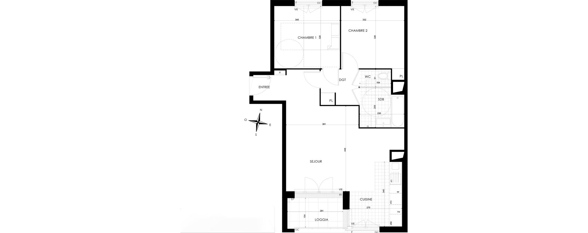 Appartement T3 de 67,54 m2 &agrave; Bobigny &eacute;cocit&eacute;