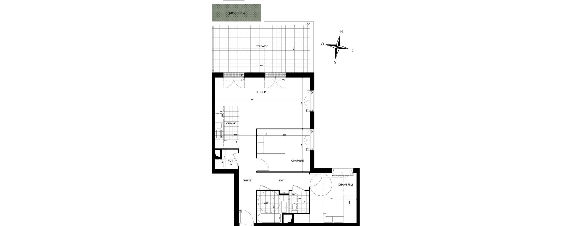 Appartement T3 de 67,45 m2 &agrave; Bobigny &eacute;cocit&eacute;