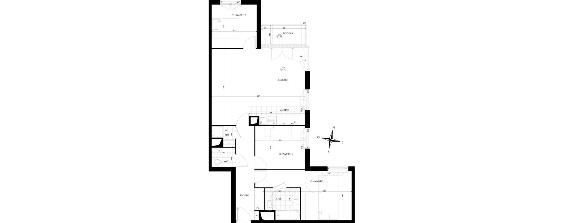 Appartement T4 de 87,91 m2 &agrave; Bobigny &eacute;cocit&eacute;