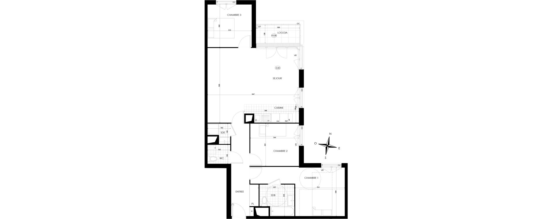 Appartement T4 de 87,91 m2 &agrave; Bobigny &eacute;cocit&eacute;