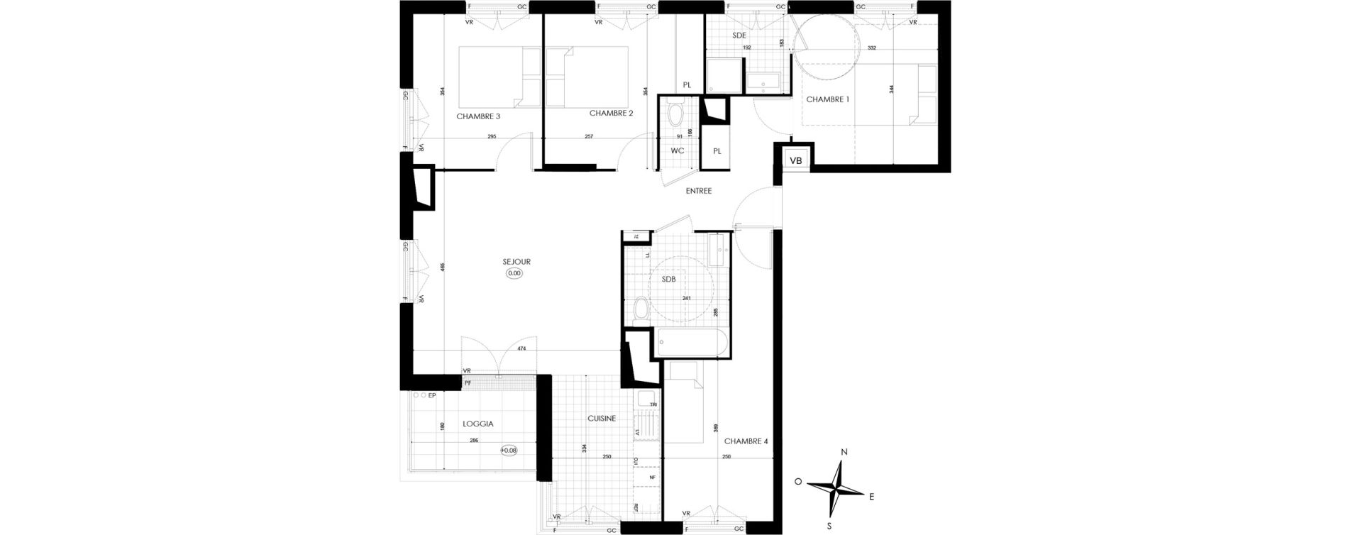Appartement T5 de 92,79 m2 &agrave; Bobigny &eacute;cocit&eacute;