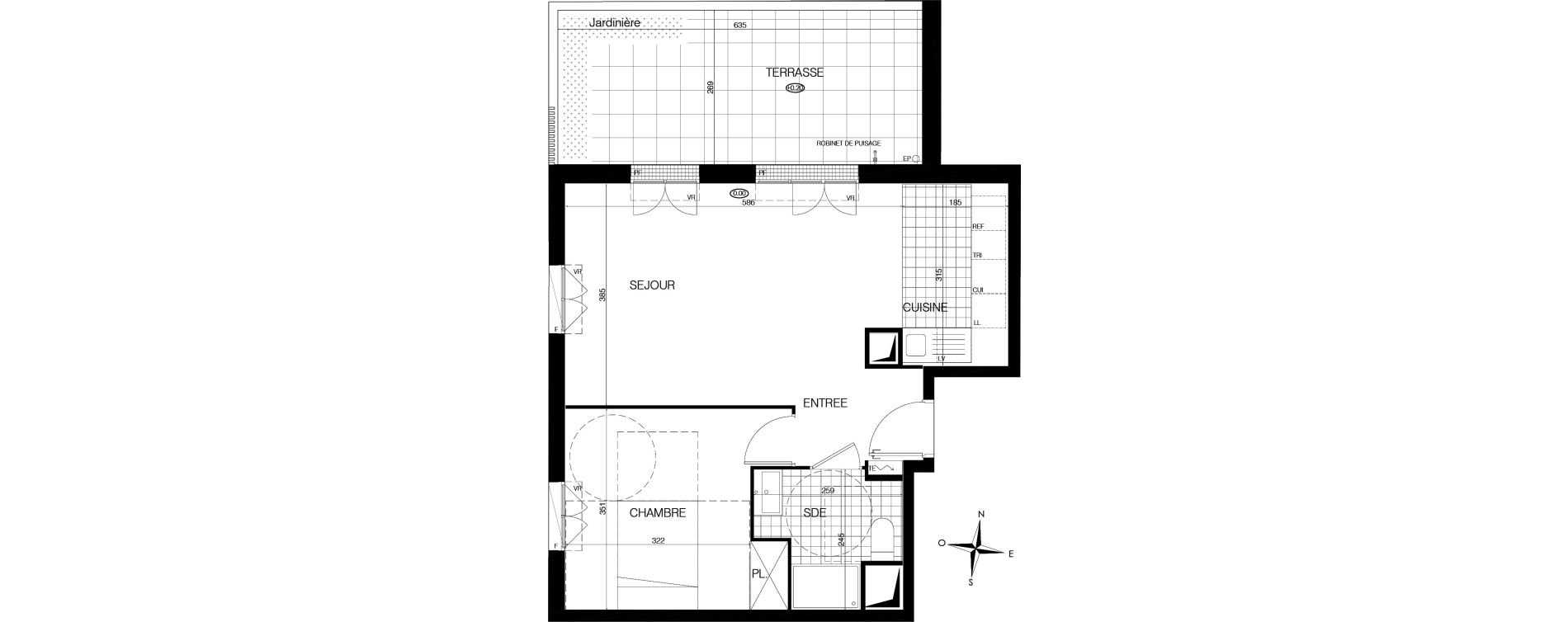 Appartement T2 de 48,00 m2 &agrave; Bobigny &eacute;cocit&eacute;
