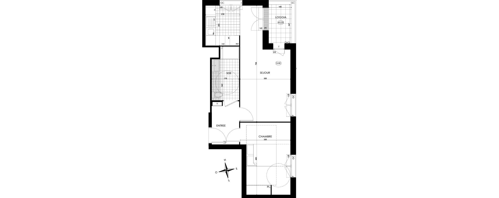 Appartement T2 de 47,80 m2 &agrave; Bobigny &eacute;cocit&eacute;