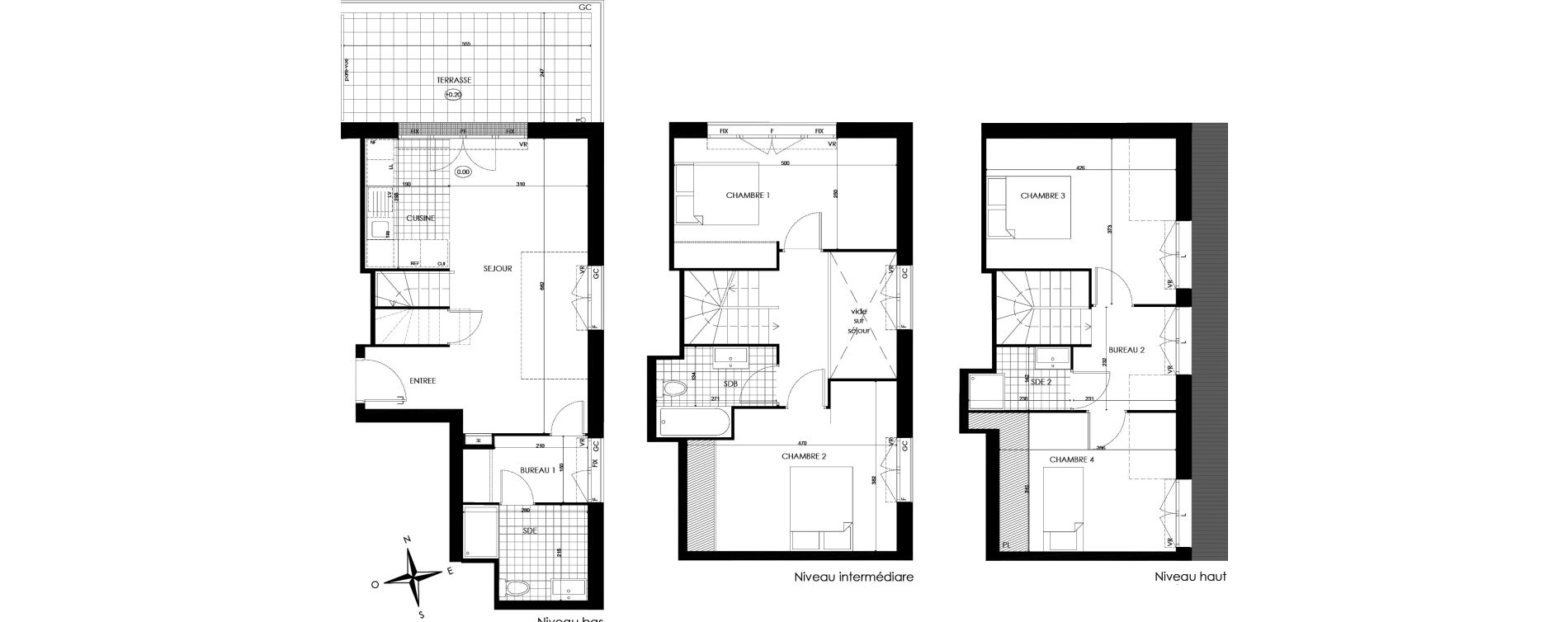Appartement T5 de 105,71 m2 &agrave; Bobigny &eacute;cocit&eacute;