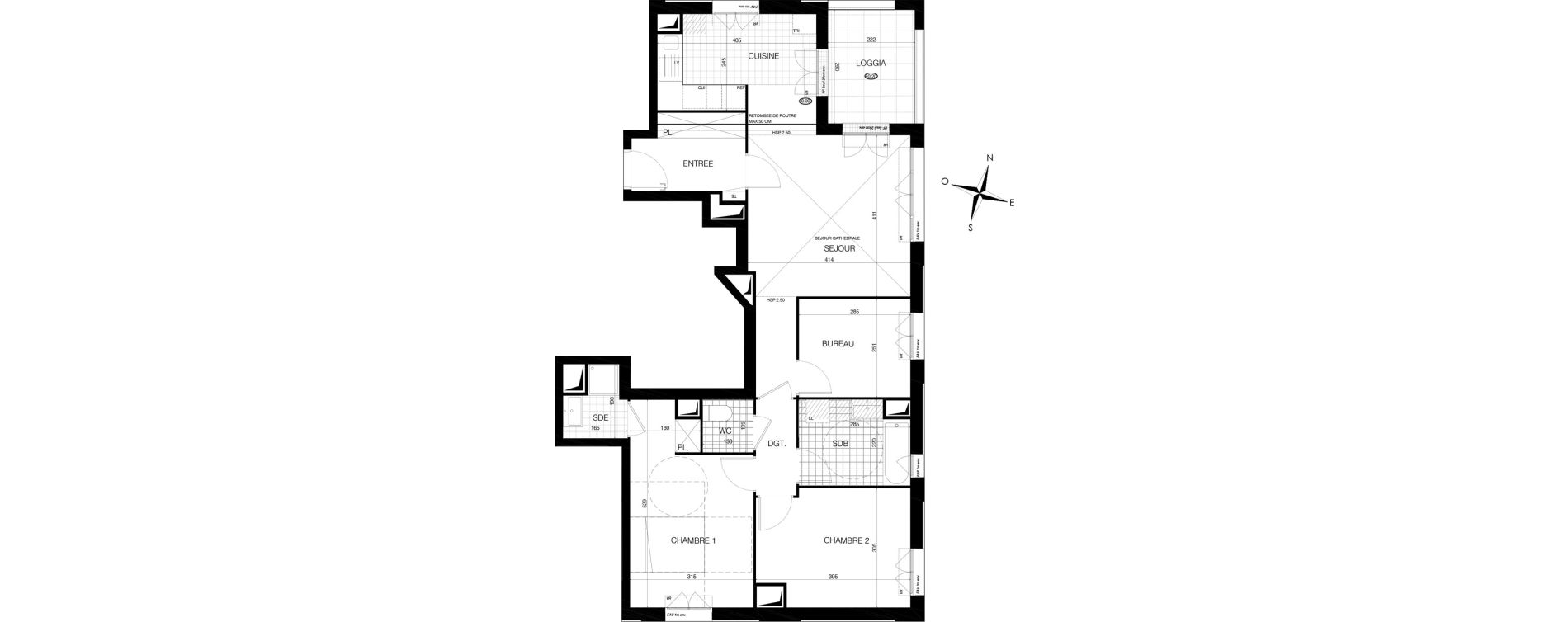 Appartement T4 de 81,00 m2 &agrave; Bobigny &eacute;cocit&eacute;