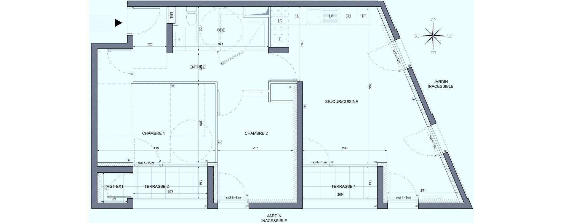 Appartement T3 de 63,02 m2 &agrave; Bobigny &eacute;cocit&eacute;