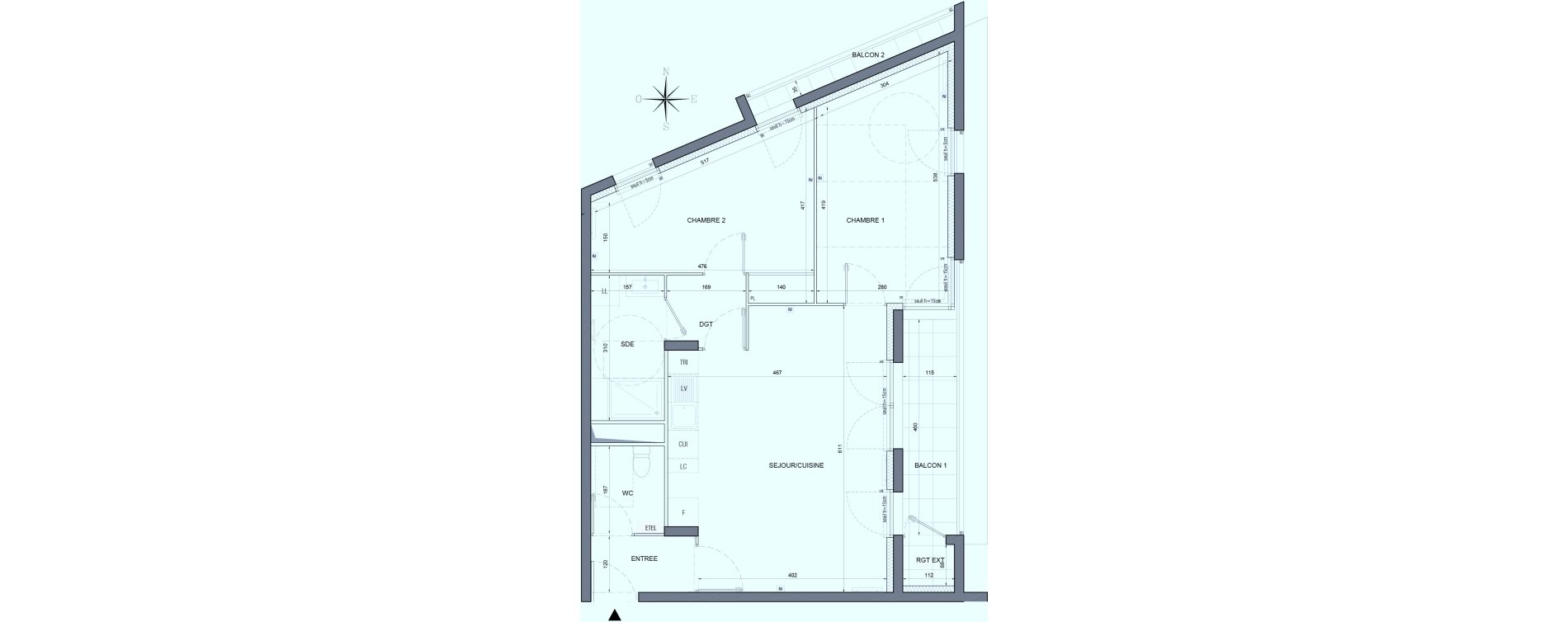 Appartement T3 de 64,81 m2 &agrave; Bobigny &eacute;cocit&eacute;
