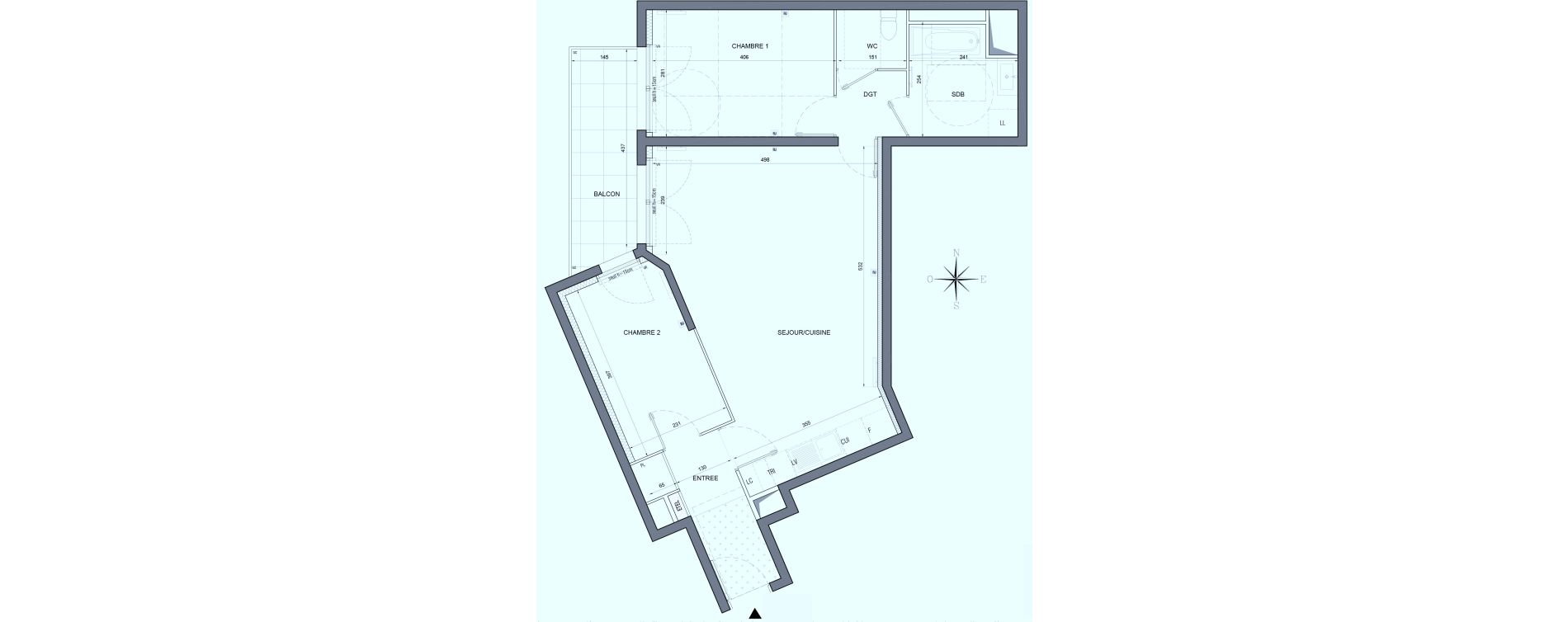 Appartement T3 de 65,93 m2 &agrave; Bobigny &eacute;cocit&eacute;