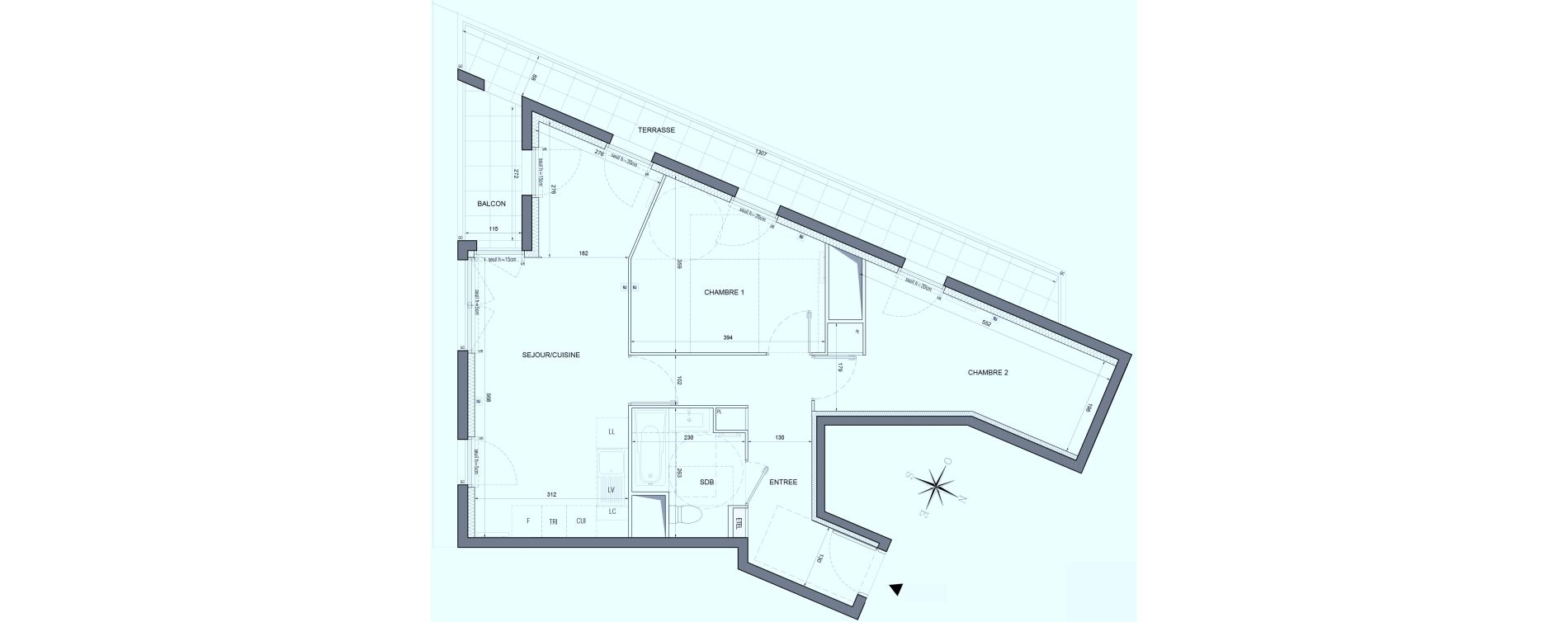 Appartement T3 de 61,71 m2 &agrave; Bobigny &eacute;cocit&eacute;