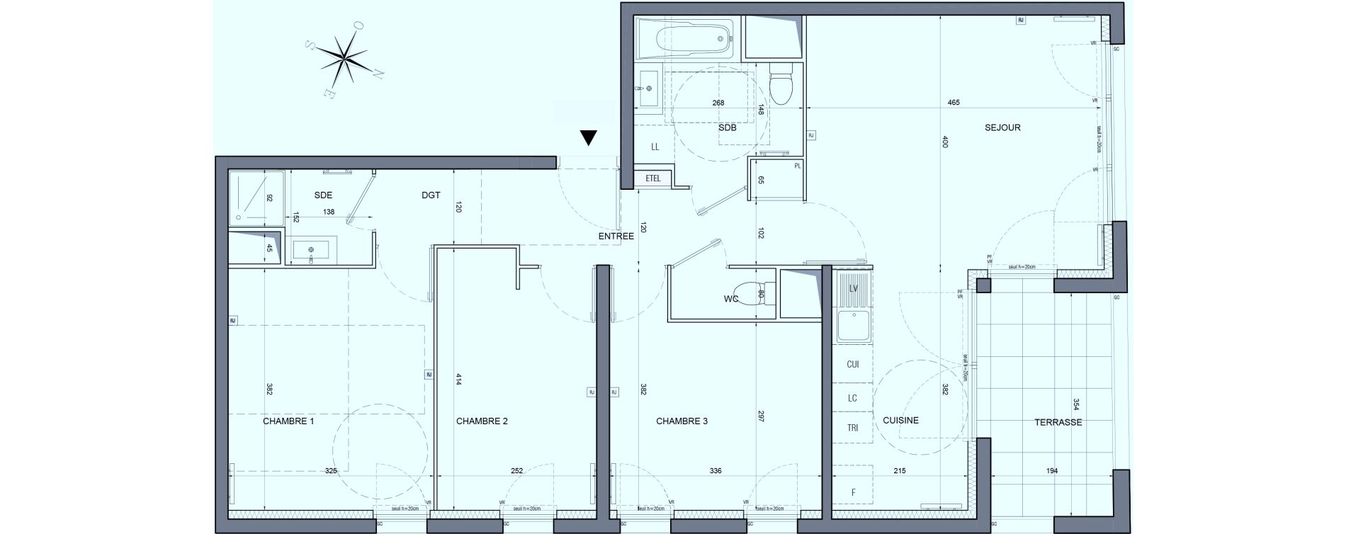 Appartement T4 de 79,44 m2 &agrave; Bobigny &eacute;cocit&eacute;