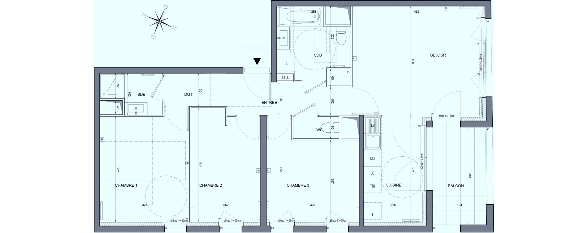 Appartement T4 de 79,44 m2 &agrave; Bobigny &eacute;cocit&eacute;