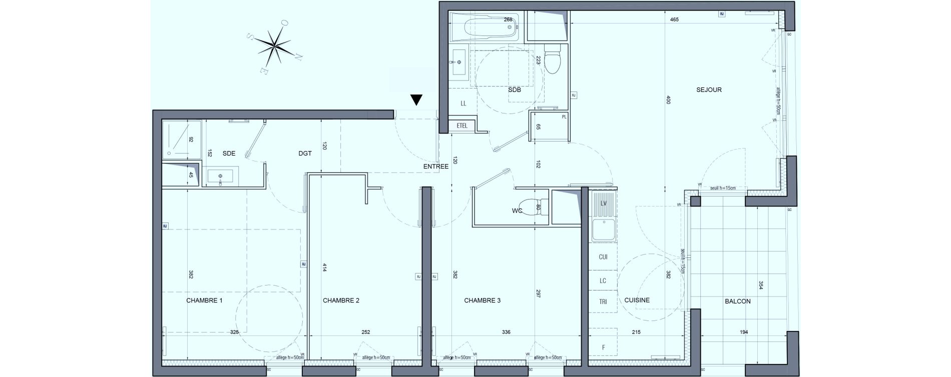 Appartement T4 de 79,44 m2 &agrave; Bobigny &eacute;cocit&eacute;
