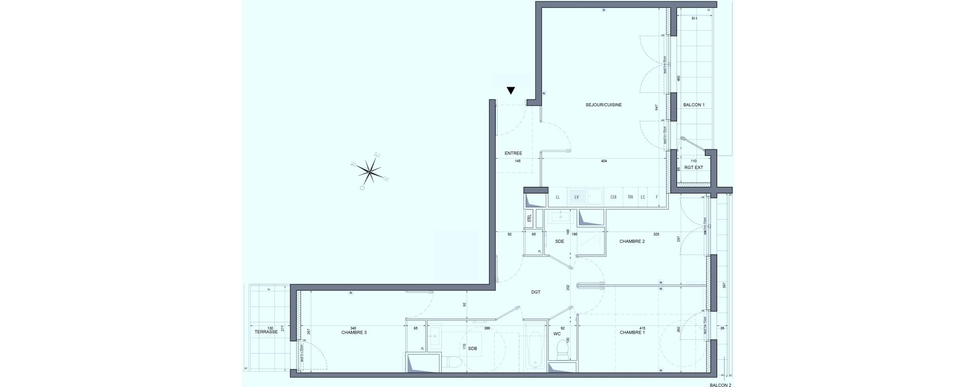Appartement T4 de 80,98 m2 &agrave; Bobigny &eacute;cocit&eacute;
