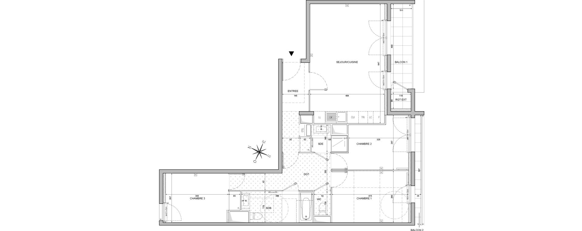 Appartement T4 de 80,98 m2 &agrave; Bobigny &eacute;cocit&eacute;