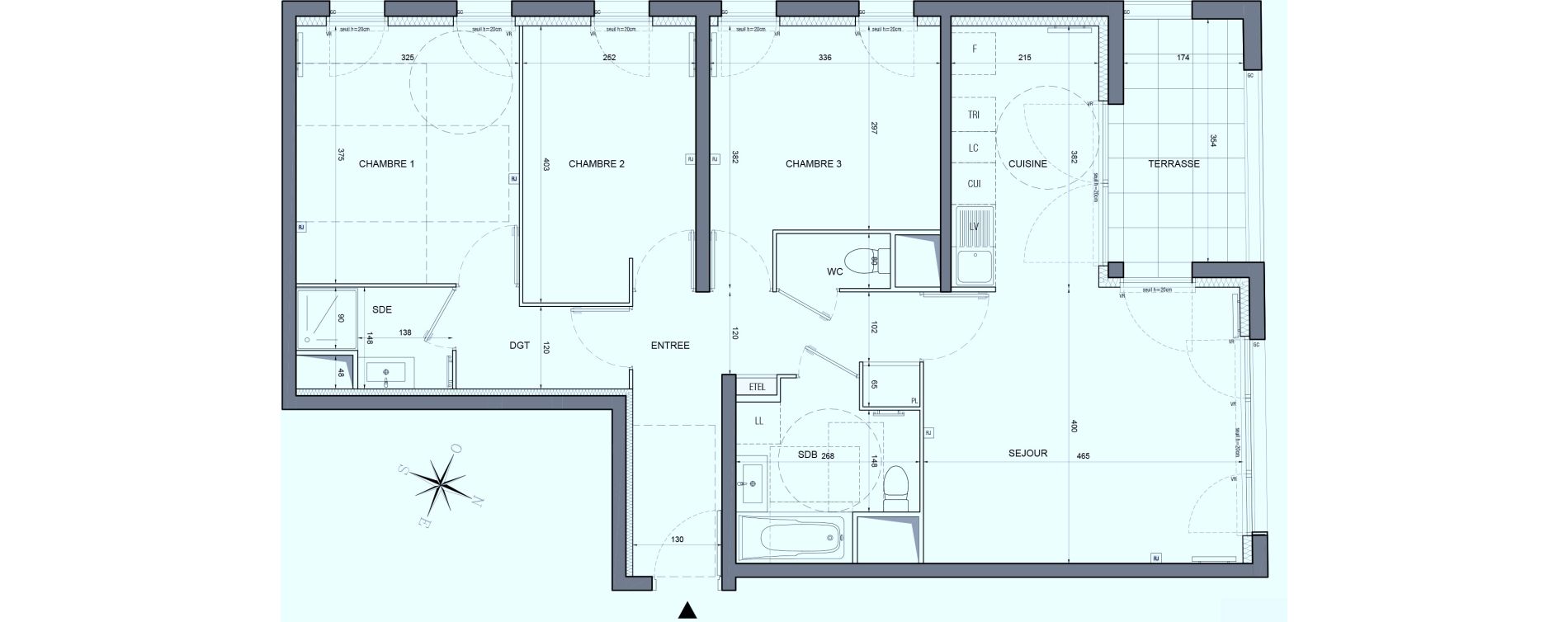 Appartement T4 de 82,12 m2 &agrave; Bobigny &eacute;cocit&eacute;