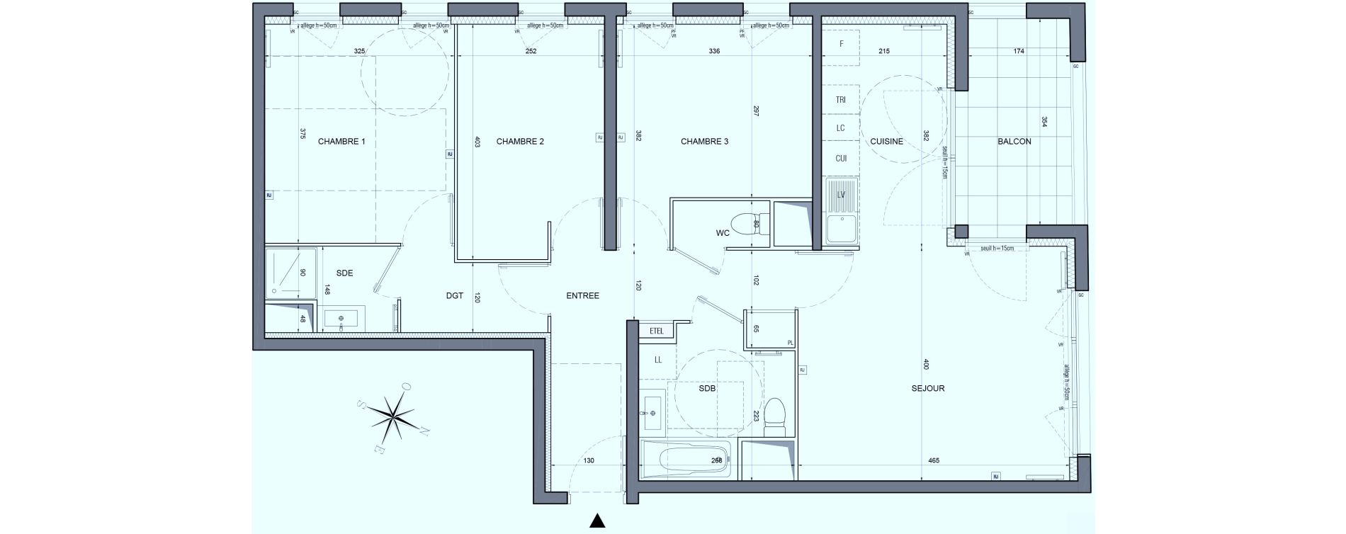 Appartement T4 de 82,12 m2 &agrave; Bobigny &eacute;cocit&eacute;