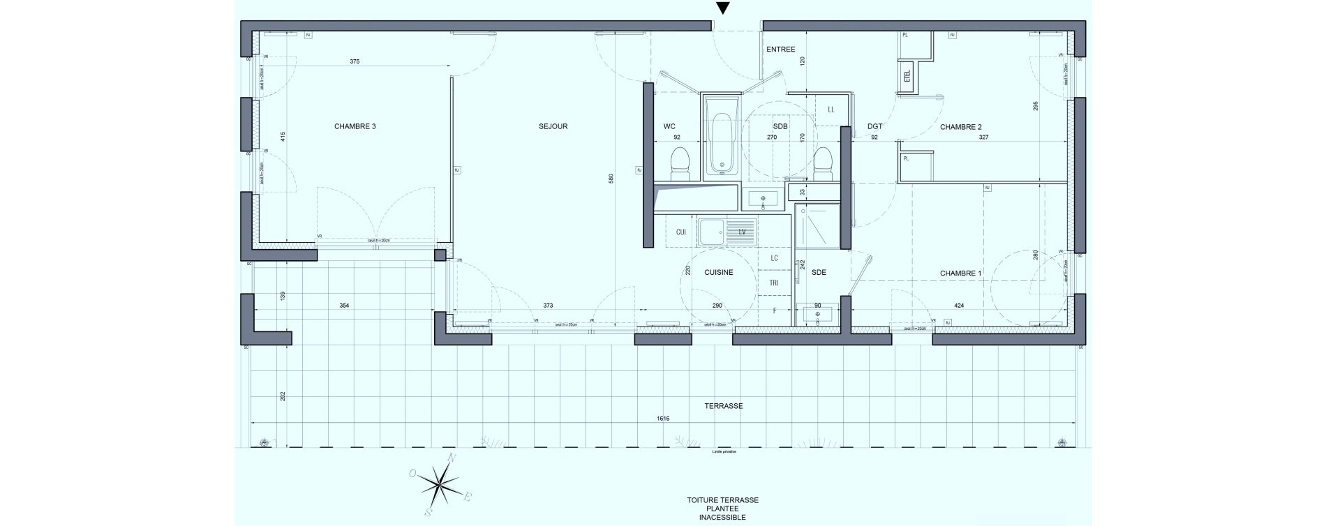Appartement T4 de 81,20 m2 &agrave; Bobigny &eacute;cocit&eacute;