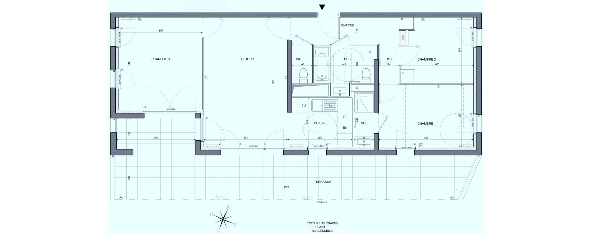 Appartement T4 de 81,20 m2 &agrave; Bobigny &eacute;cocit&eacute;
